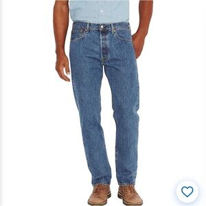 Levi's 501 Original Straight Denim Jeans - Blue